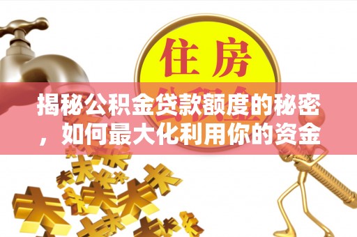 玉树揭秘公积金贷款额度的秘密，如何最大化利用你的资金