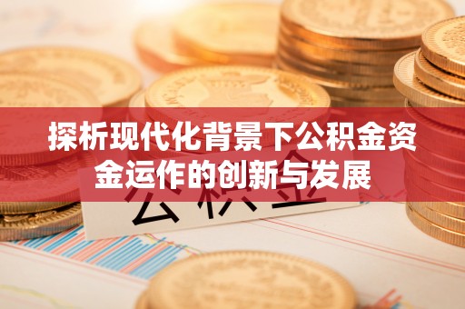 玉树探析现代化背景下公积金资金运作的创新与发展