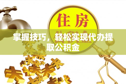 玉树掌握技巧，轻松实现代办提取公积金