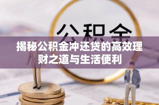 玉树揭秘公积金冲还贷的高效理财之道与生活便利