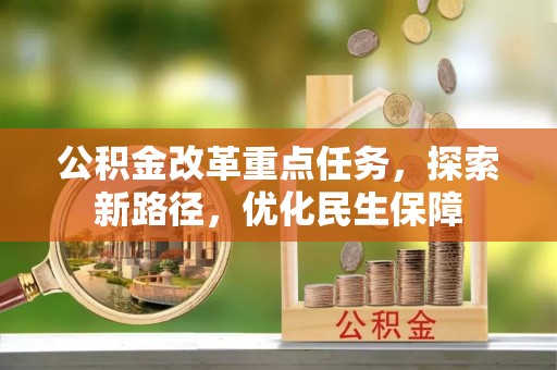 玉树公积金改革重点任务，探索新路径，优化民生保障