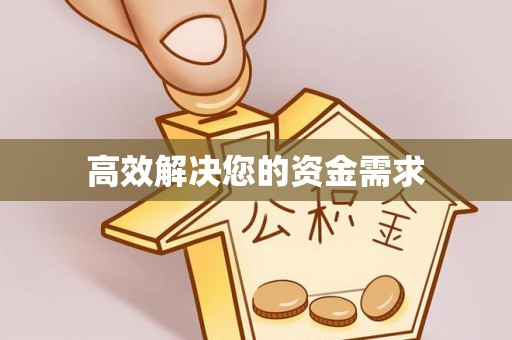 玉树高效解决您的资金需求