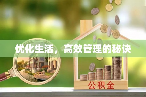 玉树优化生活，高效管理的秘诀