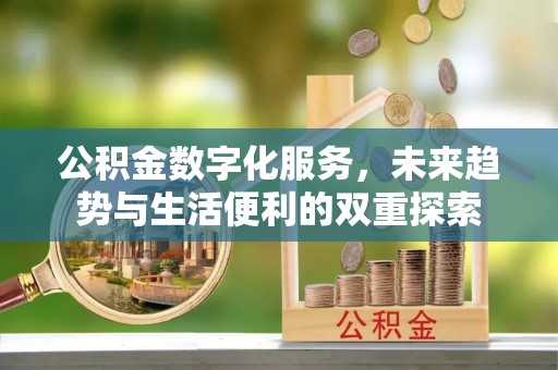 玉树公积金数字化服务，未来趋势与生活便利的双重探索