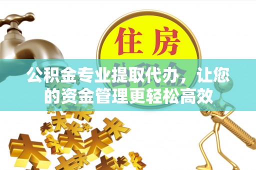 玉树公积金专业提取代办，让您的资金管理更轻松高效