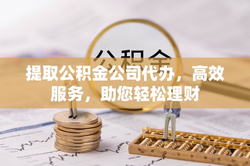 玉树提取公积金公司代办，高效服务，助您轻松理财