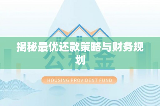 玉树揭秘最优还款策略与财务规划