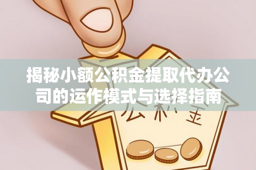 玉树揭秘小额公积金提取代办公司的运作模式与选择指南