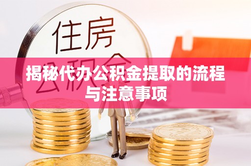 玉树揭秘代办公积金提取的流程与注意事项