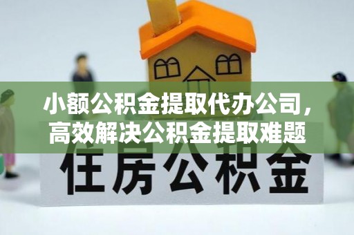 玉树小额公积金提取代办公司，高效解决公积金提取难题