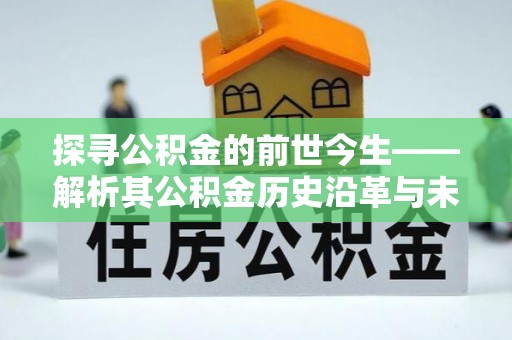玉树探寻公积金的前世今生——解析其公积金历史沿革与未来方向