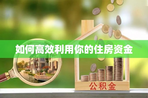 玉树如何高效利用你的住房资金